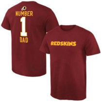 Washington Redskins Pro Line College Number 1 Dad T-Shirt Red Washington Redskins Pro Line College Number 1 Dad T-Shirt Red