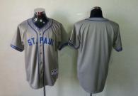 Minnesota Twins Blank Grey 1948 St Paul Saints Turn Back The Clock Stitched MLB Jersey