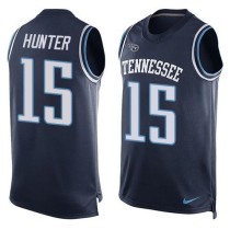 Nike Tennessee Titans -15 Justin Hunter Navy Blue Alternate Stitched NFL Limited Tank Top Jersey Nike Tennessee Titans -15 Justin Hunter Navy Blue Alternate Stitched NFL Limited Tank Top Jersey