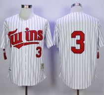 Mitchell And Ness 1991 Minnesota Twins -3 Harmon Killebrew White Blue Strip Throwback Stitched MLB Mitchell And Ness 1991 Minnesota Twins -3 Harmon Killebrew White Blue Strip Throwback Stitched MLB