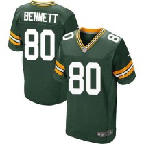 Nike Packers -80 Martellus Bennett Green Team Color Stitched NFL Elite Jersey Nike Packers -80 Martellus Bennett Green Team Color Stitched NFL Elite Jersey