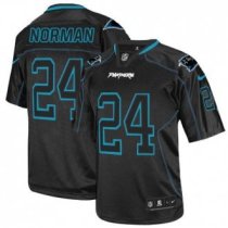 Nike Carolina Panthers -24 Josh Norman Lights Out Black Stitched NFL Elite Jersey Nike Carolina Panthers -24 Josh Norman Lights Out Black Stitched NFL Elite Jersey