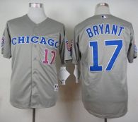 Chicago Cubs -17 Kris Bryant Grey 1990 Turn Back The Clock Stitched MLB Jersey