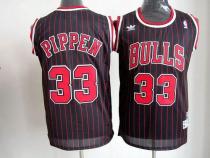 Chicago Bulls -33 Scottie Pippen Black With Red Strip Throwback Stitched NBA Jersey Chicago Bulls -33 Scottie Pippen Black With Red Strip Throwback Stitched NBA Jersey