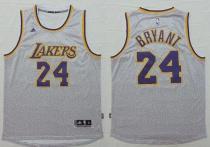 Los Angeles Lakers -24 Kobe Bryant Grey Fashion Stitched NBA Jersey Los Angeles Lakers -24 Kobe Bryant Grey Fashion Stitched NBA Jersey