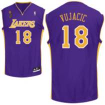 Los Angeles Lakers -18 Sasha Vujacic Stitched Purple Champion Patch NBA Jersey Los Angeles Lakers -18 Sasha Vujacic Stitched Purple Champion Patch NBA Jersey