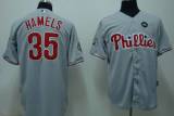 Philadelphia Phillies #35 Colbert Hamels Stitched Grey MLB Jersey