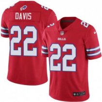Nike Bills -22 Vontae Davis Red Stitched NFL Limited Rush Jersey Nike Bills -22 Vontae Davis Red Stitched NFL Limited Rush Jersey