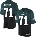 Nike Eagles -71 Jason Peters Midnight Green Black Stitched NFL Elite Fadeaway Fashion Jersey