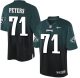 Nike Eagles -71 Jason Peters Midnight Green Black Stitched NFL Elite Fadeaway Fashion Jersey