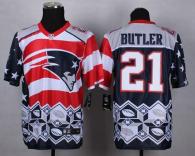 Nike New England Patriots -21 Malcolm Butler Navy Blue Mens Stitched NFL Elite Noble Fashion Jersey