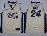 Los Angeles Lakers #24 Kobe Bryant White 2015-2016 Christmas Day Stitched Youth NBA Jersey