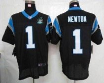 Nike Panthers -1 Cam Newton Black Team Color With 20TH Season Patch Stitched Jersey Nike Panthers -1 Cam Newton Black Team Color With 20TH Season Patch Stitched Jersey