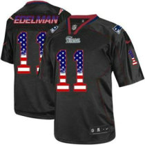 Nike New England Patriots -11 Julian Edelman Black NFL Elite USA Flag Fashion Jersey Nike New England Patriots -11 Julian Edelman Black NFL Elite USA Flag Fashion Jersey