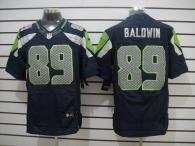 Nike Seattle Seahawks #89 Doug Baldwin Steel Blue Team Color Men's Stitched NFL Elite Jersey