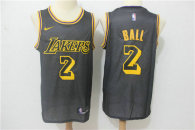 Los Angeles Lakers #2 NBA Jerseys Black