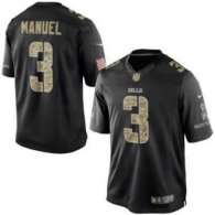 Buffalo Bills -3 EJ Manuel Nike Black Salute To Service Jersey