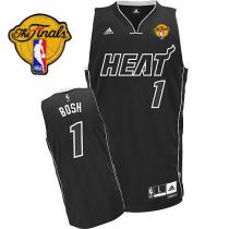 Miami Heat Finals Patch -1 Chris Bosh Black Shadow Stitched NBA Jersey Miami Heat Finals Patch -1 Chris Bosh Black Shadow Stitched NBA Jersey