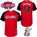 Cincinnati Reds -54 Aroldis Chapman Red 2015 All-Star National League Stitched MLB Jersey
