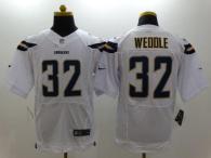 Nike San Diego Chargers #32 Eric Weddle White Men‘s Stitched NFL New Elite Jersey