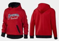 Milwaukee Brewers Pullover Hoodie Red Black