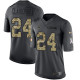 Dallas Cowboys -24 Morris Claiborne  Nike Anthracite 2016 Salute to Service Jersey