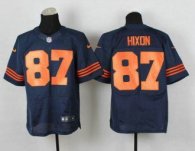Chicago Bears -87 Domenik Hixon Navy Blue 1940s Throwback NFL Elite Jersey