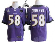 Nike Ravens -58 Elvis Dumervil Purple Team Color Super Bowl XLVII Men Stitched NFL Elite Jersey Nike Ravens -58 Elvis Dumervil Purple Team Color Super Bowl XLVII Men Stitched NFL Elite Jersey