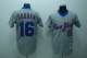 Mitchell and Ness New York Mets -16 Dwight Gooden Stitched Grey Throwback MLB Jersey