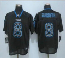 Nike Tennessee Titans -8 Marcus Mariota New Lights Out Black Stitched NFL Elite Jersey Nike Tennessee Titans -8 Marcus Mariota New Lights Out Black Stitched NFL Elite Jersey