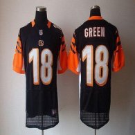 Nike Bengals -18 A J  Green Black Team Color Stitched NFL Elite Jersey