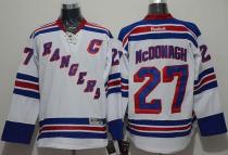 New York Rangers -27 Ryan McDonagh White Road Stitched NHL Jersey New York Rangers -27 Ryan McDonagh White Road Stitched NHL Jersey