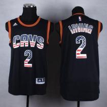 Cleveland Cavaliers -2 Kyrie Irving Black USA Flag Fashion Stitched NBA Jersey Cleveland Cavaliers -2 Kyrie Irving Black USA Flag Fashion Stitched NBA Jersey