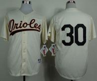 Baltimore Orioles #30 Chris Tillman Cream 1954 Turn Back The Clock Stitched MLB Jersey