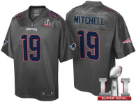 NEW ENGLAND PATRIOTS -19 MALCOLM MITCHELL GRAY SUPER BOWL LI STRONGHOLD FASHION JERSEY