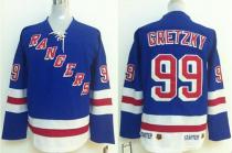 New York Rangers -99 Wayne Gretzky Blue Stitched NHL Jersey New York Rangers -99 Wayne Gretzky Blue Stitched NHL Jersey