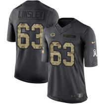 Green Bay Packers -63 Corey Linsley Nike Anthracite 2016 Salute to Service Jersey Green Bay Packers -63 Corey Linsley Nike Anthracite 2016 Salute to Service Jersey