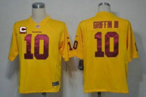 Nike Redskins -10 Robert Griffin III Yellow With C Patch Stitched NFL Elite Jersey Nike Redskins -10 Robert Griffin III Yellow With C Patch Stitched NFL Elite Jersey