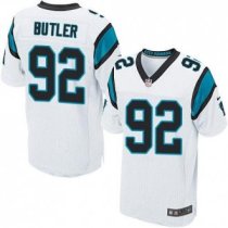 Nike Panthers -92 Vernon Butler White Stitched NFL Elite Jersey Nike Panthers -92 Vernon Butler White Stitched NFL Elite Jersey