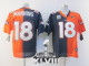 Nike Denver Broncos #18 Peyton Manning Orange Navy Blue Super Bowl XLVIII Men's Stitched NFL Elite S