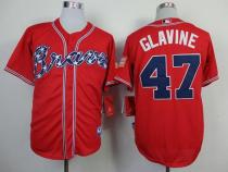 Atlanta Braves #47 Tom Glavine Red Cool Base Stitched MLB Jersey Atlanta Braves #47 Tom Glavine Red Cool Base Stitched MLB Jersey