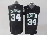Boston Celtics -34 Paul Pierce Stitched Black The Truth Fashion NBA Jersey