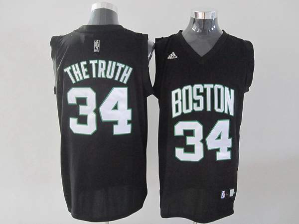 Boston Celtics -34 Paul Pierce Stitched Black The Truth Fashion NBA Jersey
