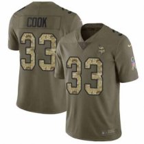 Nike Vikings -33 Dalvin Cook Olive Camo Stitched NFL Limited 2017 Salute To Service Jersey Nike Vikings -33 Dalvin Cook Olive Camo Stitched NFL Limited 2017 Salute To Service Jersey