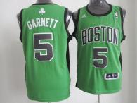 Boston Celtics -5 Kevin Garnett Green Black No Alternate Revolution 30 Stitched NBA Jersey