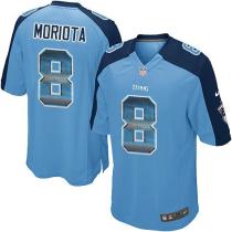 Nike Titans -8 Marcus Mariota Light Blue Team Color Stitched NFL Limited Strobe Jersey Nike Titans -8 Marcus Mariota Light Blue Team Color Stitched NFL Limited Strobe Jersey