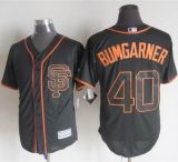 San Francisco Giants #40 Madison Bumgarner Black Alternate New Cool Base Stitched MLB Jersey