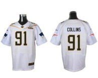 Nike New England Patriots -91 Jamie Collins White 2016 Pro Bowl Stitched NFL Elite Jersey