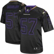 Baltimore Ravens -57 CJ Mosley Lights Out Black NFL Elite Jersey