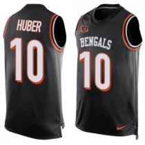 Nike Bengals -10 Kevin Huber Black Team Color Stitched NFL Limited Tank Top Jersey Nike Bengals -10 Kevin Huber Black Team Color Stitched NFL Limited Tank Top Jersey